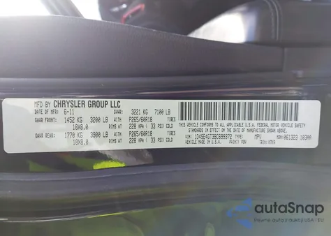 2011 Dodge Durango Crew from USA, damaged, VIN 1D4SE4GT3BC699372